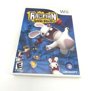Rayman Raving Rabbids Video Game for Nintendo Wii Ubisoft W/Manual TESTED WORKS
